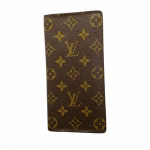 Louis Vuitton Monogram Portefeuille Brazza Long Wallet M66540 Brown Men's